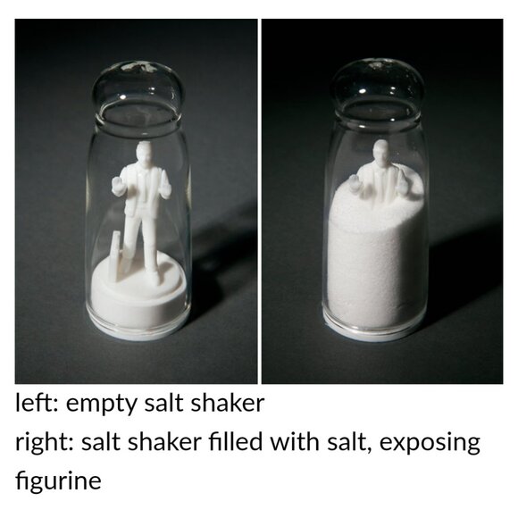 Drowning in Debt S & P Shakers by Artist/Designer Sebastian Errazuriz - Picture 3 of 5
